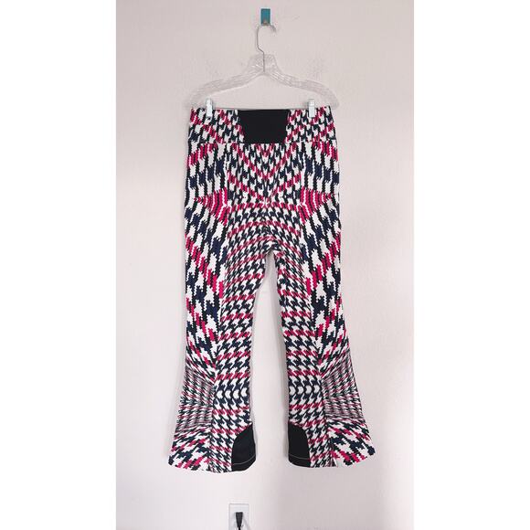 Perfect Moment Twisted Houndstooth High-Waist Aurora Flare Ski Pant XL - Picture 8 of 8